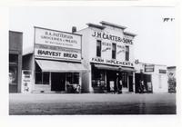 J. H. Carter's and Surrounding Stores in Downtown Waukee 