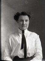 Woman with necktie