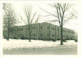 South Quadrangle in winter seen from the northwest, The University of Iowa, 1949