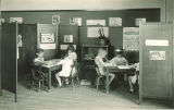 Students in children's library, The University of Iowa, May 19, 1932