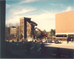 Old Armory being razed, The University of Iowa, 1985