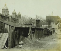 View of dilapidated residential areas around the capitol.