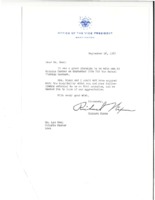 Thank you from Vice President Nixon