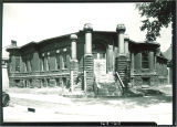 Close Hall after fire destroyed the upper floors, The University of Iowa, June 18, 1940