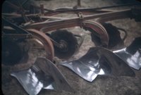 Leland McCosh's farm equipment, 1946