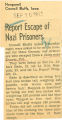 Report escape of Nazi prisoners