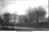 North end of campus from the central walk, The University of Iowa, 1900