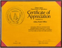 Certificate of Appreciation