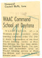 WAAC command school at Daytona