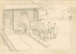 Outside potluck