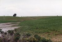 Water runoff drainage area in fields