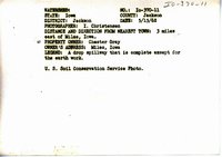 Drop spillway on Chester Gray's land, 1962