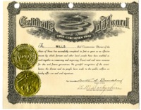 0115.  Certificate of Award - 1941