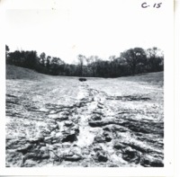 Raymond Clark land damage from heavy rains, 1968