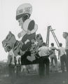 Friley Hall Wildcat Rodeo lawn display, Homecoming, 1951