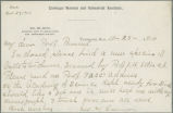 Letter from Carver to Pammel, October 23, 1900