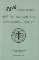 Program for the 25th Anniversary celebration for the West Pottawattamie Soil Conservation District.