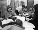 Botany students in laboratory