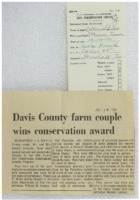 1970 - Gerald Forsythes farm couple Wins Conservation Award