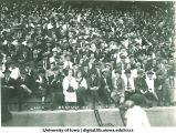 Spectators at Iowa-Nebraska football game at Iowa Field, The University of Iowa, October 4, 1919