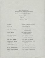 Awards banquet agenda, 1989.