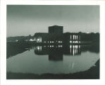 Theatre Building at night, The University of Iowa, 1950s