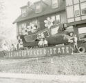 Kappa Delta Homecoming lawn display,"" ISC undertakes K-State.""1951