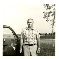 Man in Front of SCS Truck