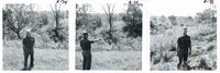 Ray Stillmunkes touring gully before conservation construction, 1969