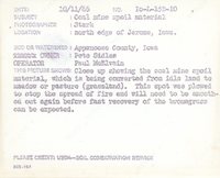 Coal mine spoil material, 1966