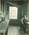 Man working in a laboratory, The University of Iowa, 1930s