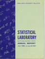 Statistical Laboratory Annual Report, July 1, 1966 to June 30, 1967