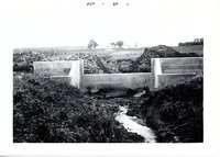 Weir notch on Russel Show's farmland, 1965