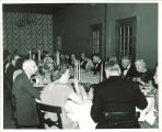President Hancher and guests at a dinner in the Iowa Memorial Union, the University of Iowa, November 21, 1950