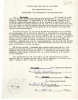 1953 SCS memorandum of understanding to Lee County regarding transportation and other equipment. 