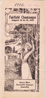 1915 Fairfield Chautauqua program