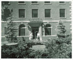Currier Hall side entrance, The University of Iowa, 1950s?