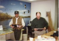 1996  Chairperson Jeff Bergman presents Charles Nealey with the  Owner/Operator & Sweepstakes Awards 