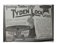 049. Tyden Pedestal Table Lock Advertisement