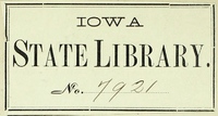 State Library of Iowa bookplate 