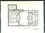 Proposed plan of theatre unit in Iowa Memorial Union, the University of Iowa, May 1927