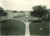 Courtyard at Quadrangle Hall, The University of Iowa, Jul. 1926