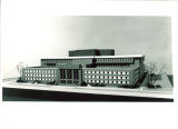 Architectural model of the Main Library building, the University of Iowa, circa 1972?