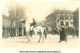 Horse in Mecca Day parade, The University of Iowa, 1916