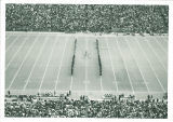 Scottish Highlanders performing at Kinnick Stadium, The University of Iowa, 1970s