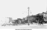 Ruins of the burned St. James Hotel, Iowa City, Iowa, ca. 1916