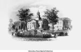 Pentacrest engraving, The University of Iowa, ca. 1863