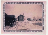 Kalona Depot in 1936 Snowstorm