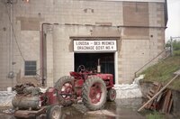 1993 Flood water being piped into the Iowa River