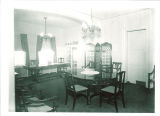 Dining room in President's residence, The University of Iowa, April 25, 1948